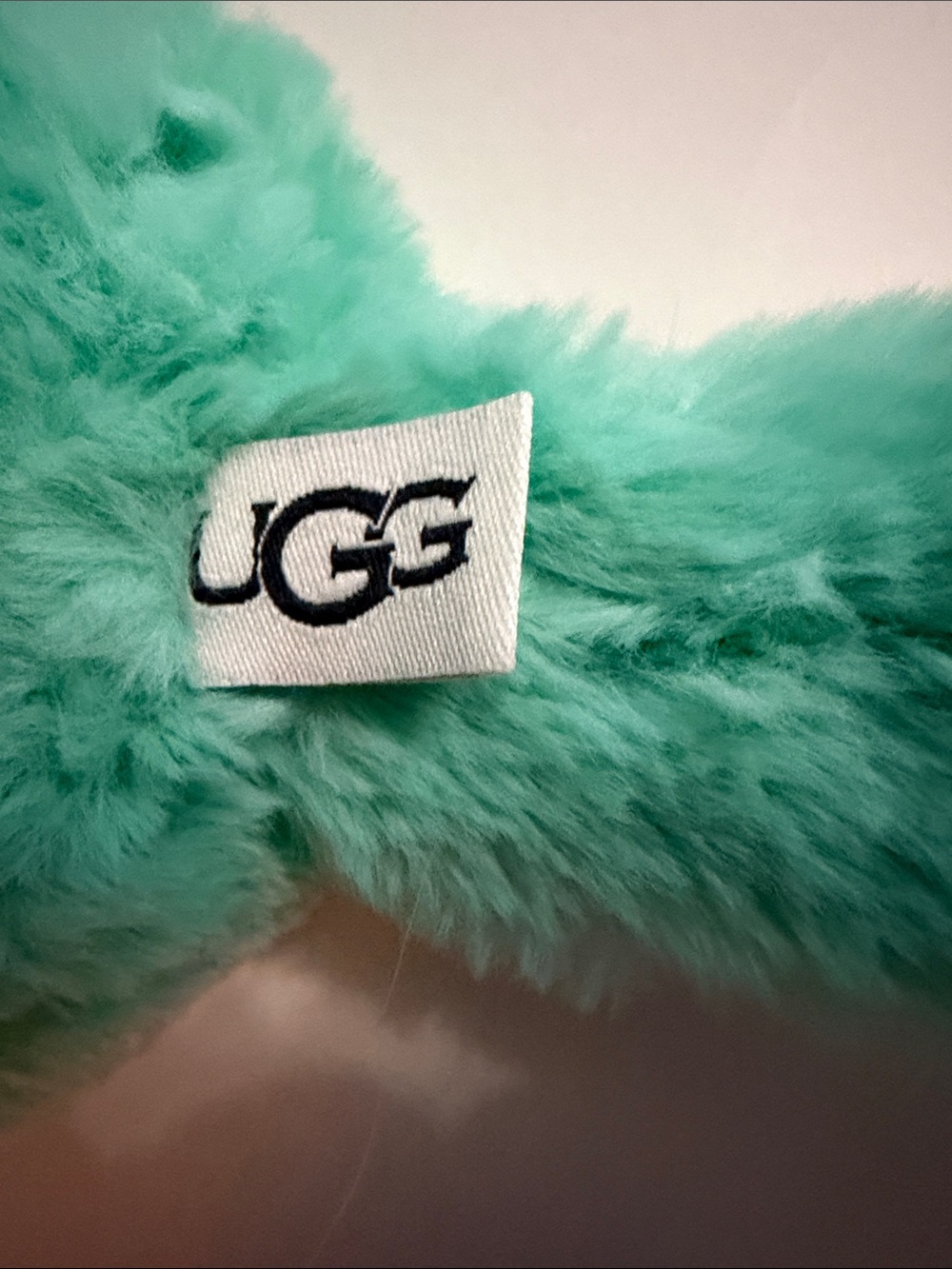 UGG Plush Ear Muffs in Mint Green - Picture 7 of 7